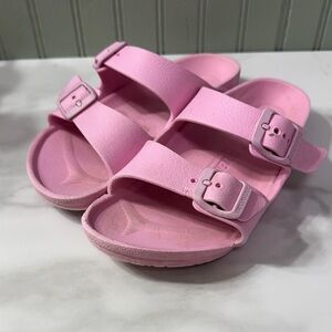 Birkenstock Kids Pink Double-Strap Slide Sandals